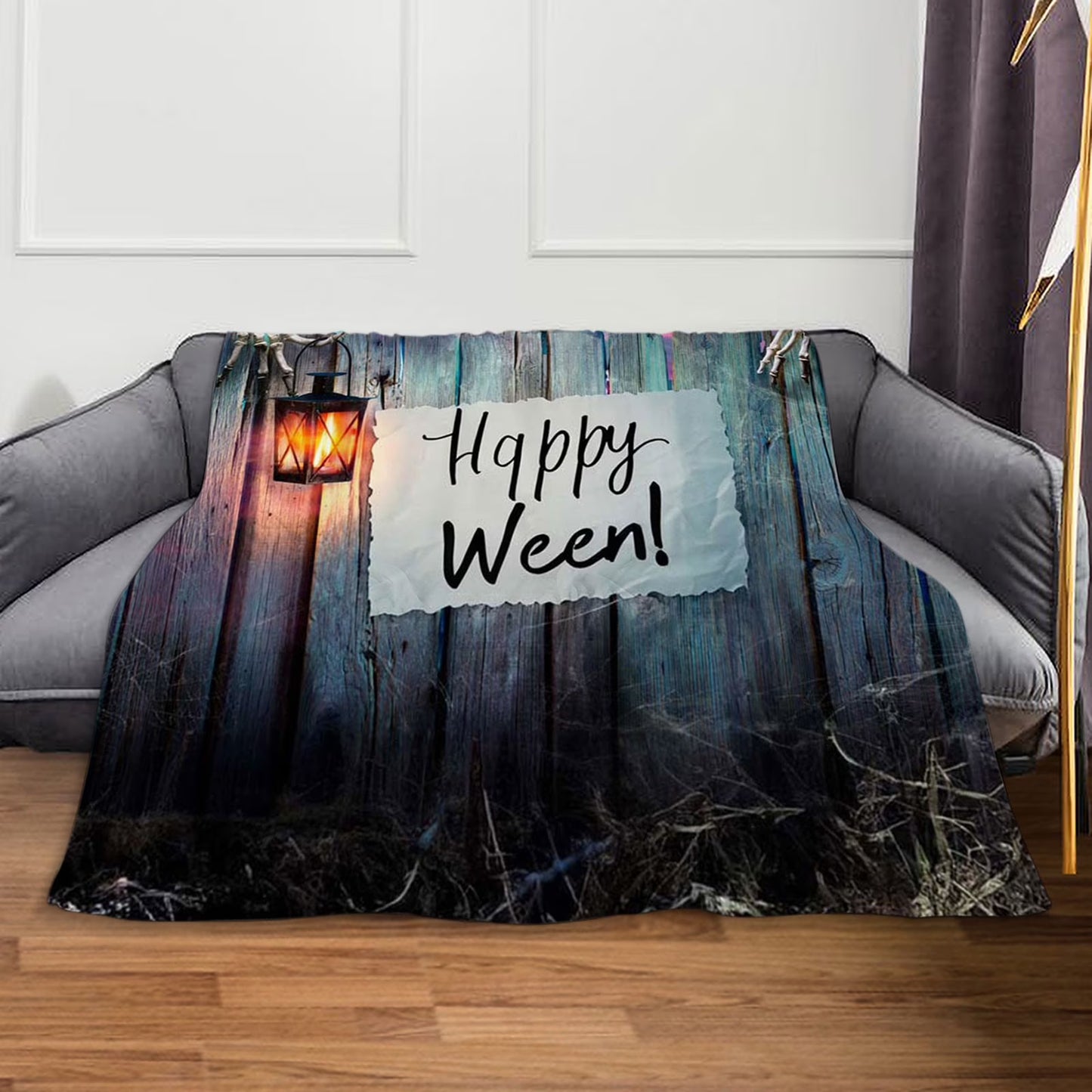 Halloween Kitchen Decor and Accessories Polyester-Cotton Blend Non Slip Mat 4Th of July Outdoor Mat, Cute Blanket Lightweight Throw Women Men Soft Cozy Sofa Living Room Bed Kids Girls Boys All Season