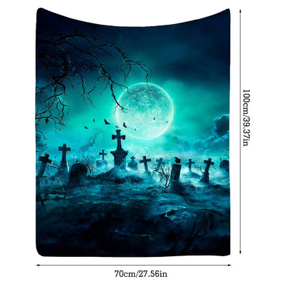 Halloween Kitchen Decor and Accessories Polyester-Cotton Blend Non Slip Mat 4Th of July Outdoor Mat, Cute Blanket Lightweight Throw Women Men Soft Cozy Sofa Living Room Bed Kids Girls Boys All Season