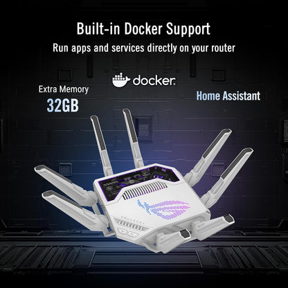 ASUS GT-BE19000AI Tri-Band Wifi 7 AI Gaming Router - 10G, Game Boost