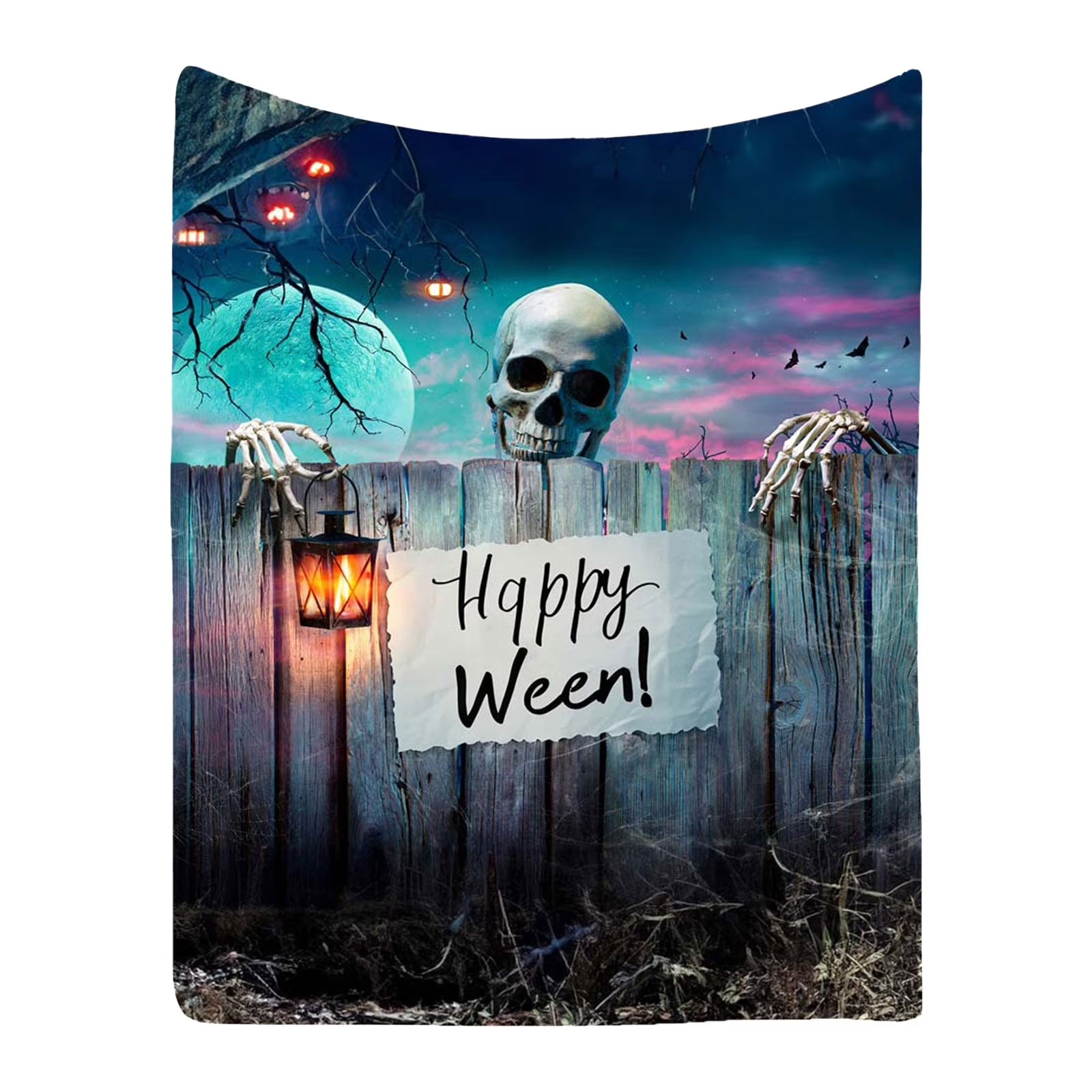 Halloween Kitchen Decor and Accessories Polyester-Cotton Blend Non Slip Mat 4Th of July Outdoor Mat, Cute Blanket Lightweight Throw Women Men Soft Cozy Sofa Living Room Bed Kids Girls Boys All Season