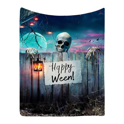 Halloween Kitchen Decor and Accessories Polyester-Cotton Blend Non Slip Mat 4Th of July Outdoor Mat, Cute Blanket Lightweight Throw Women Men Soft Cozy Sofa Living Room Bed Kids Girls Boys All Season
