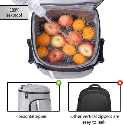Insulated Backpack Cooler – Leakproof, Waterproof, 30-Can Capacity