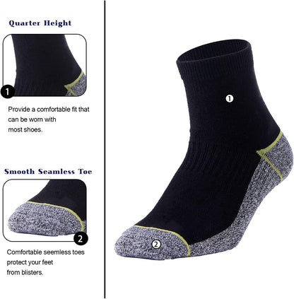 Copper Infused Quarter Socks Improve Foot Health Odorfree Sweatproof